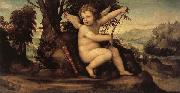 SODOMA, Il Cupid in a Landscape France oil painting reproduction